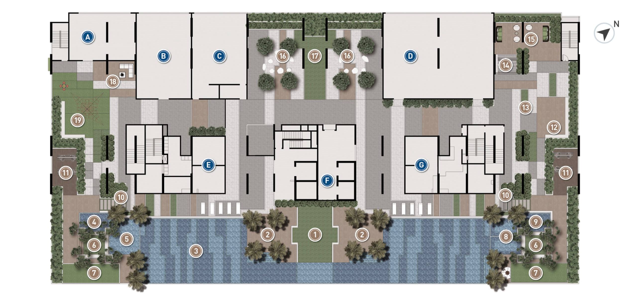 Goodwood Residence Podium Facility Floor Plan